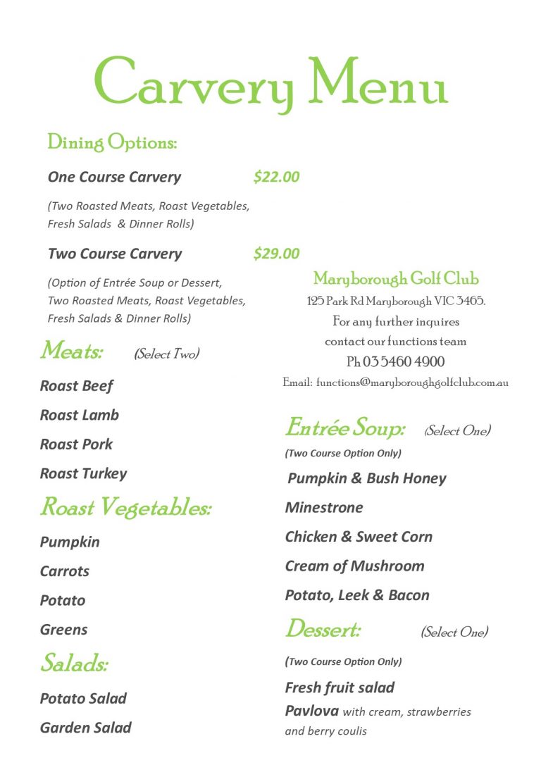 buffet-carvery-menus-3 - Maryborough Golf Club Lawn Bowls & Bistro